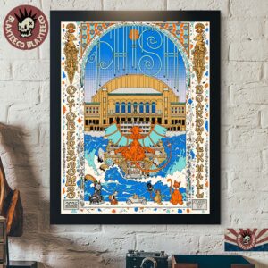 Phish Dry Goods Atlantic City NJ 2026 Limited Edition Poster Live At Boardwalk Hall On October 2 3 4 2026