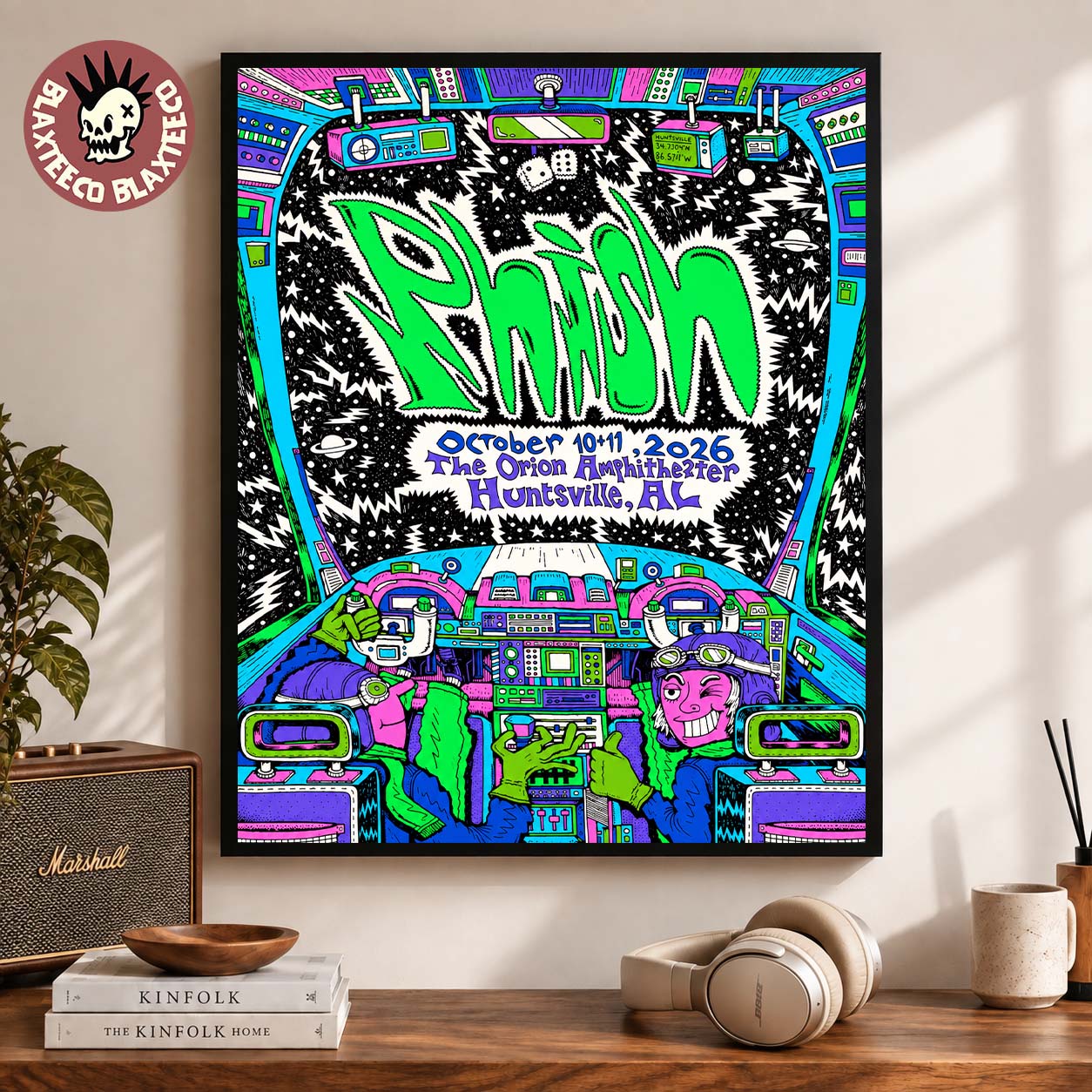 Phish Dry Goods Huntsville AL 2026 Venue Poster Live At The Orion Amphitheater October 10 And 11 2026 Home Decor Poster Canvas Phish Dry Goods Huntsville AL 2026 Venue Poster Live At The Orion Amphitheater October 10 And 11 2026 Home Decor Poster Canvas