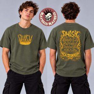 Phish Grain Zone Fall 2026 Tour Tee October In Atlantic City Richmond Jacksonville And Huntsville Two Sided T-Shirt