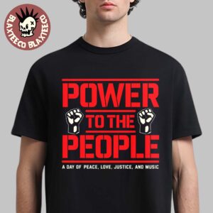 Power To The People 2026 Merch Columbia MD October 3 Merriweather Post Pavilion Big Logo T-Shirt