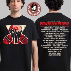 Power To The People 2026 Merch Columbia MD October 3 Merriweather Post Pavilion Lineup T-Shirt