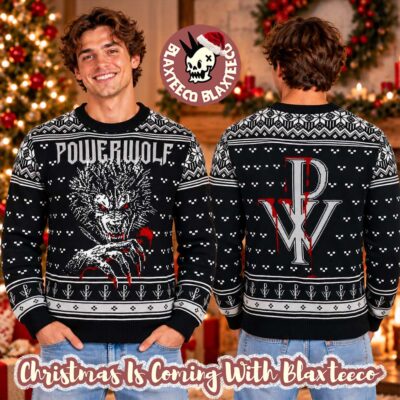 Powerwolf Bloody Werewolf Holiday Christmas Jumper 2026 Ugly Sweater