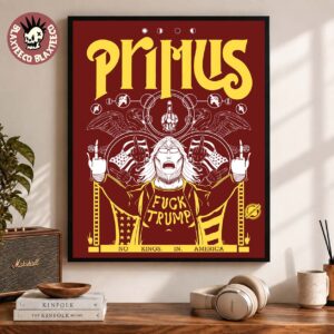Primus No Potus Fuck Trump No Kings In America Home Decor Poster Canvas