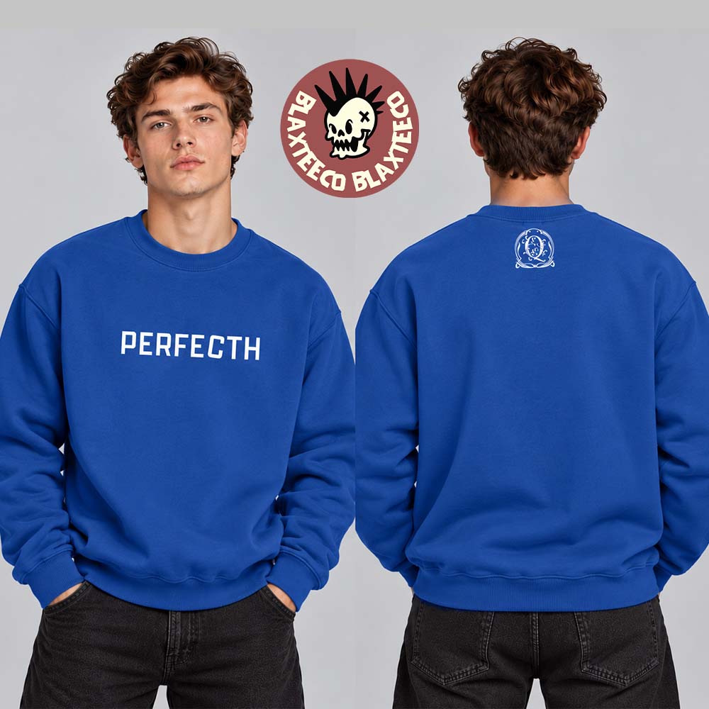 Queens Of The Stone Age Perfecth Album Merch Blue Sweatshirt Queens Of The Stone Age Perfecth Album Merch Blue Sweatshirt