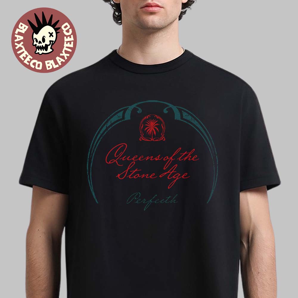 Queens Of The Stone Age Perfecth Album Merch Emblem T-Shirt Queens Of The Stone Age Perfecth Album Merch Emblem T-Shirt