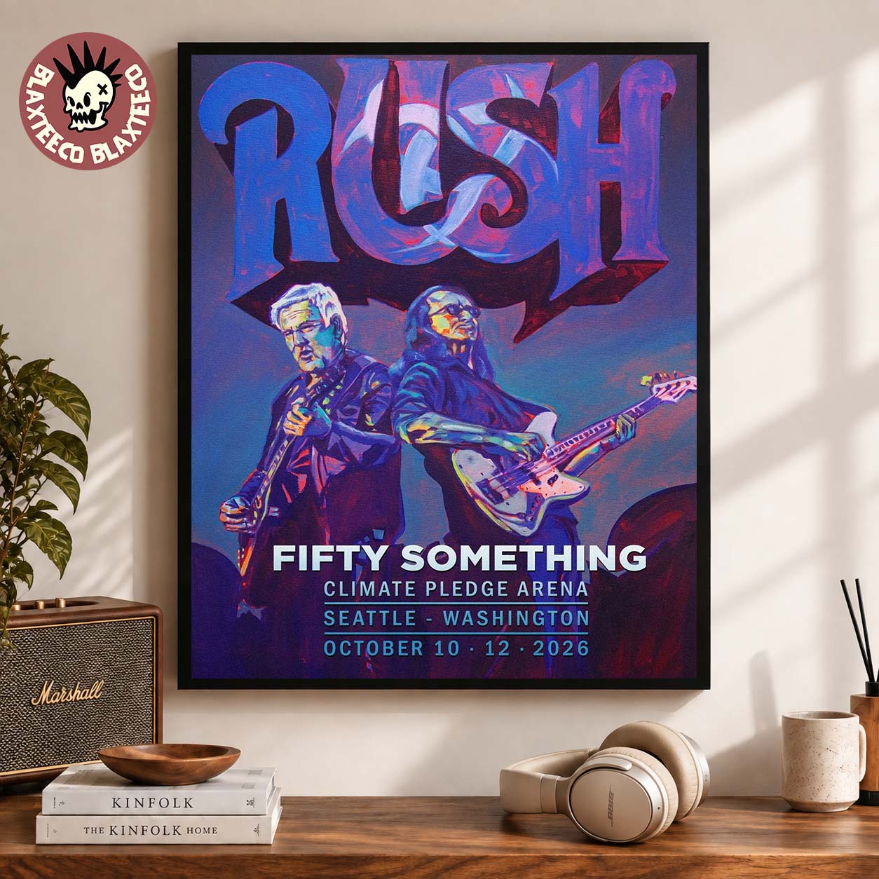 Rush Seattle WA 2026 Event Poster Geddy Alex Lithograph At Climate Pledge Arena October 10 12 2026 Poster Canvas Rush Seattle WA 2026 Event Poster Geddy Alex Lithograph At Climate Pledge Arena October 10 12 2026 Poster Canvas