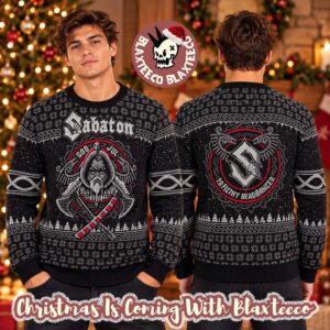 Sabaton Ya filthy Headbanger God Jul X-mas Ugly Sweater