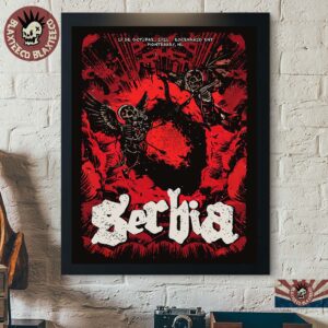 Serbia Monterrey NL 2026 Event Poster Live At Escenario GNP Seguros 17 De Octubre 2026 Poster Canvas