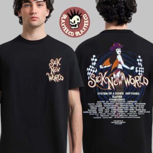 Sick New World Texas 2026 Festival Merch Fort Worth TX Oct 24 2026 Goth Babe Starter Lineup T-Shirt