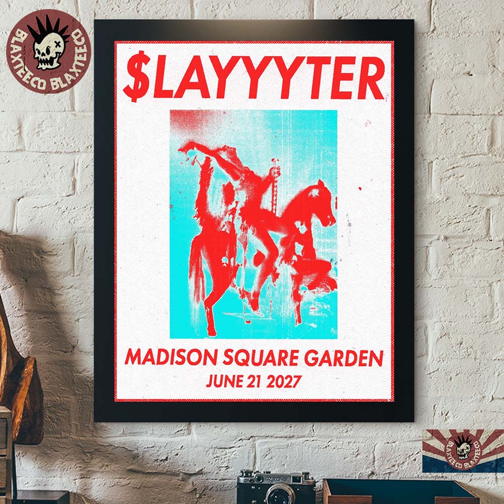 Slayyyter New York Madison Square Garden Show On June 21 2026 First Ever Solo Headline Arena Show Poster Canvas Slayyyter New York Madison Square Garden Show On June 21 2026 First Ever Solo Headline Arena Show Poster Canvas