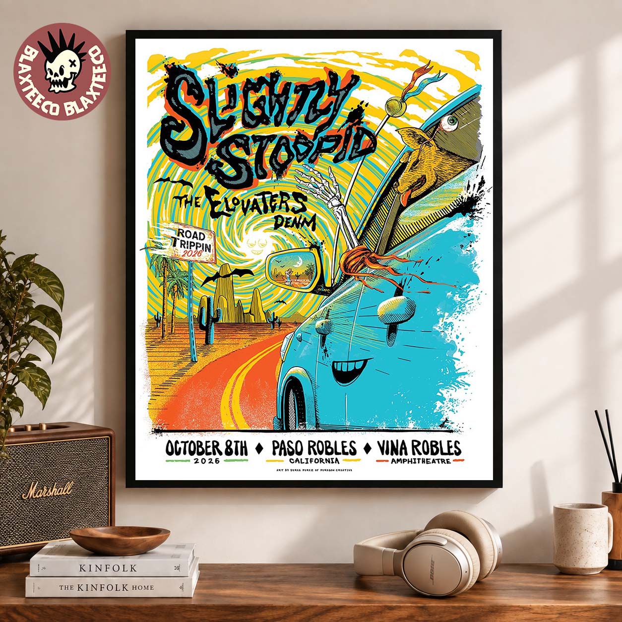 Slightly Stoopid Paso Robles CA 2026 Show Poster Live At Vina Robles Amphitheatre October 8 2026 Decor Poster Canvas Slightly Stoopid Paso Robles CA 2026 Show Poster Live At Vina Robles Amphitheatre October 8 2026 Decor Poster Canvas