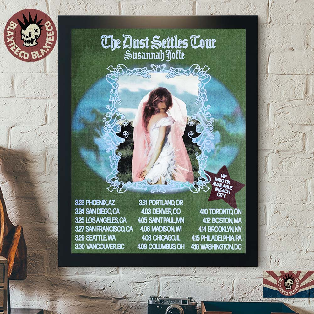 Susannah Joffe The Dust Settles Tour 2027 North America Schedule Dates Poster Canvas Susannah Joffe The Dust Settles Tour 2027 North America Schedule Dates Poster Canvas