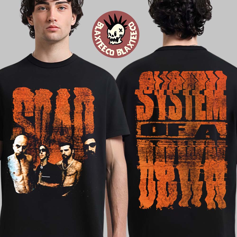 System Of A Down SOAD Sick New World Texas 2026 Merch Fort Worth TX October 24 2026 Band Photo T-Shirt System Of A Down SOAD Sick New World Texas 2026 Merch Fort Worth TX October 24 2026 Band Photo T-Shirt