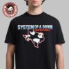 System Of A Down SOAD Sick New World Texas 2026 Merch Fort Worth TX October 24 2026 Toxicity Texas Map Hoodie