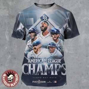 Tampa Bay Rays 2026 American League Champions Clinched To MLB World Series All Over Print Shirt