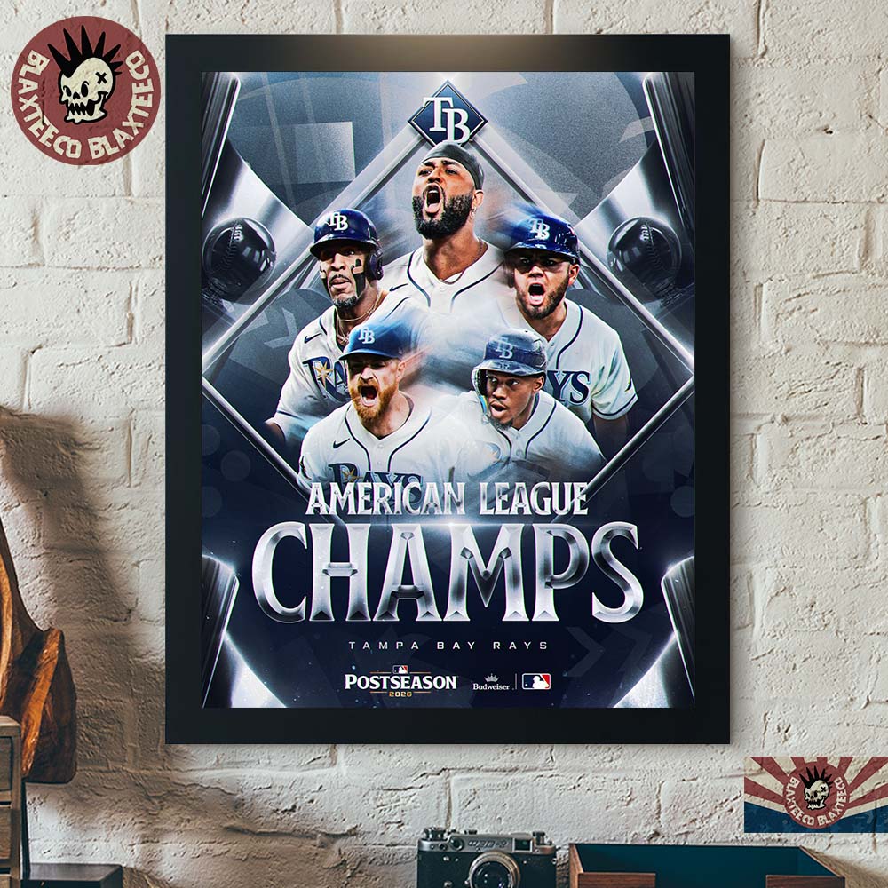 Tampa Bay Rays 2026 American League Champions Clinched To MLB World Series Decor Poster Canvas Tampa Bay Rays 2026 American League Champions Clinched To MLB World Series Decor Poster Canvas