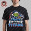 Washington Commanders Grinch I Hate Everybody Except Commanders NFL Fans Christmas Gift Holiday T-Shirt