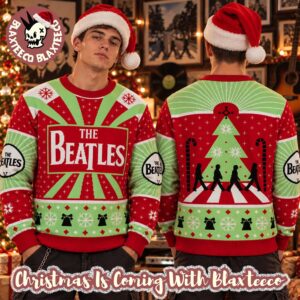 The Beatles Xmas Tree Abbey Road Holiday Christmas Jumper 2026 Ugly Sweater