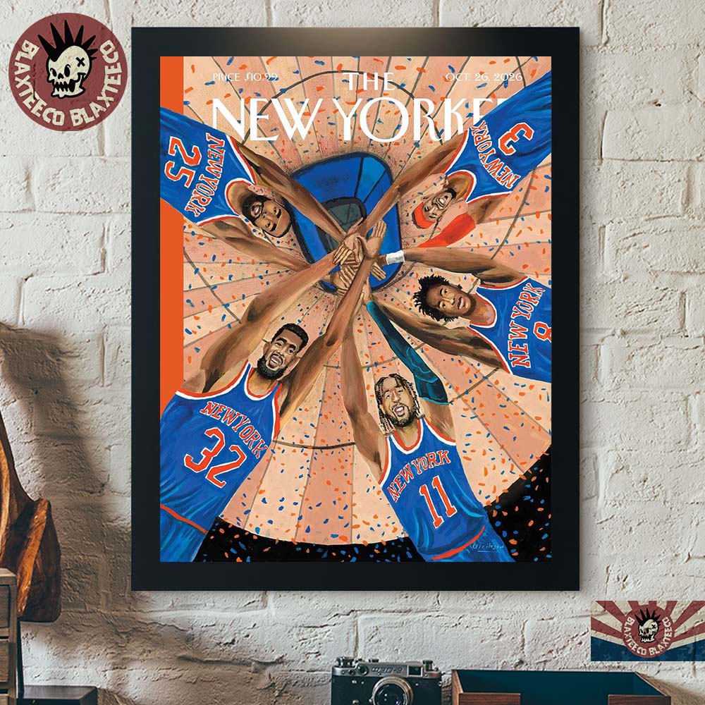 The New Yorker Make It Two Starring New York Knicks Oct 26 2026 Cover Home Decor Poster Canvas The New Yorker Make It Two Starring New York Knicks Oct 26 2026 Cover Home Decor Poster Canvas