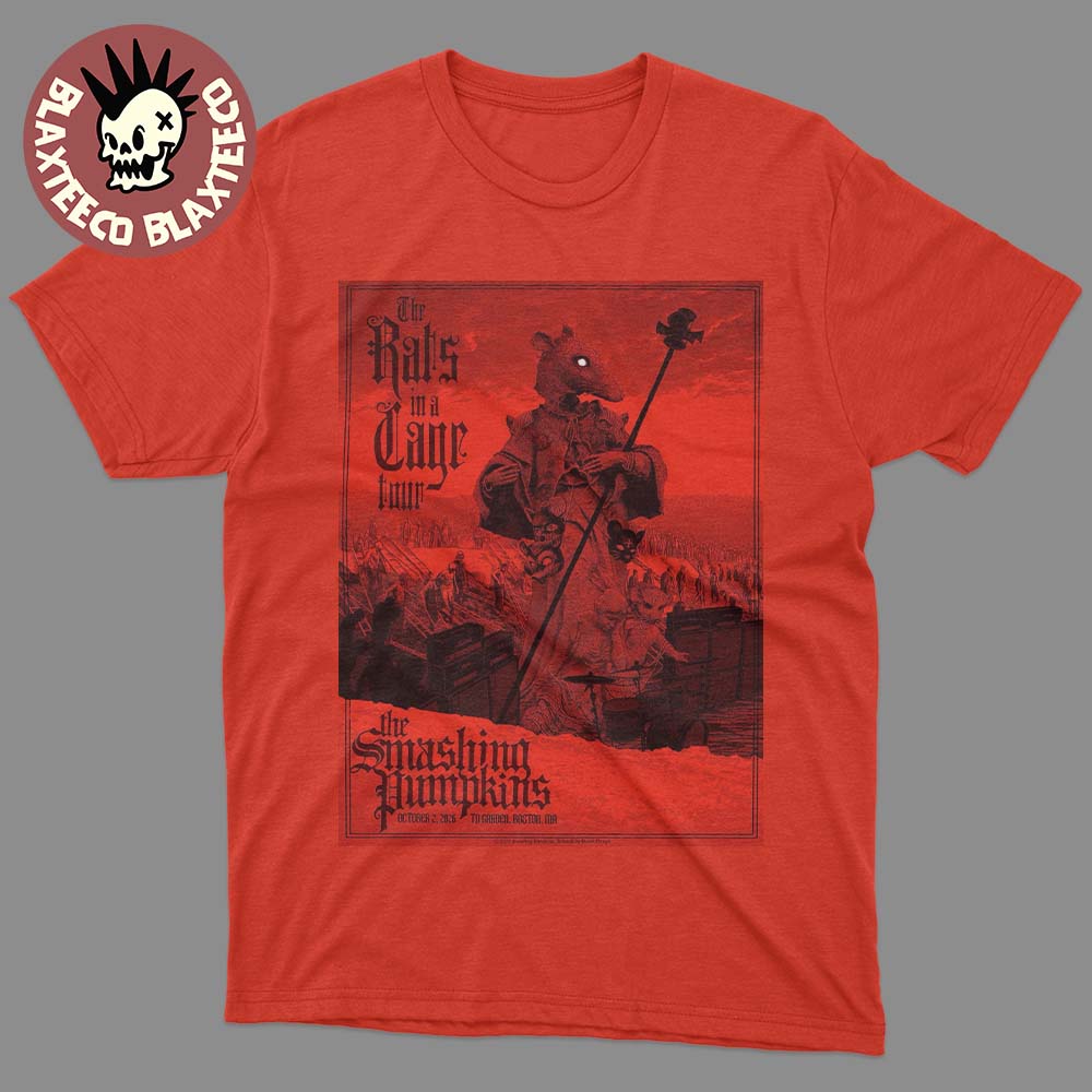 The Smashing Pumpkins Boston MA Gig Poster 2026 At TD Garden On October 2 2026 T-Shirt The Smashing Pumpkins Boston MA Gig Poster 2026 At TD Garden On October 2 2026 T-Shirt