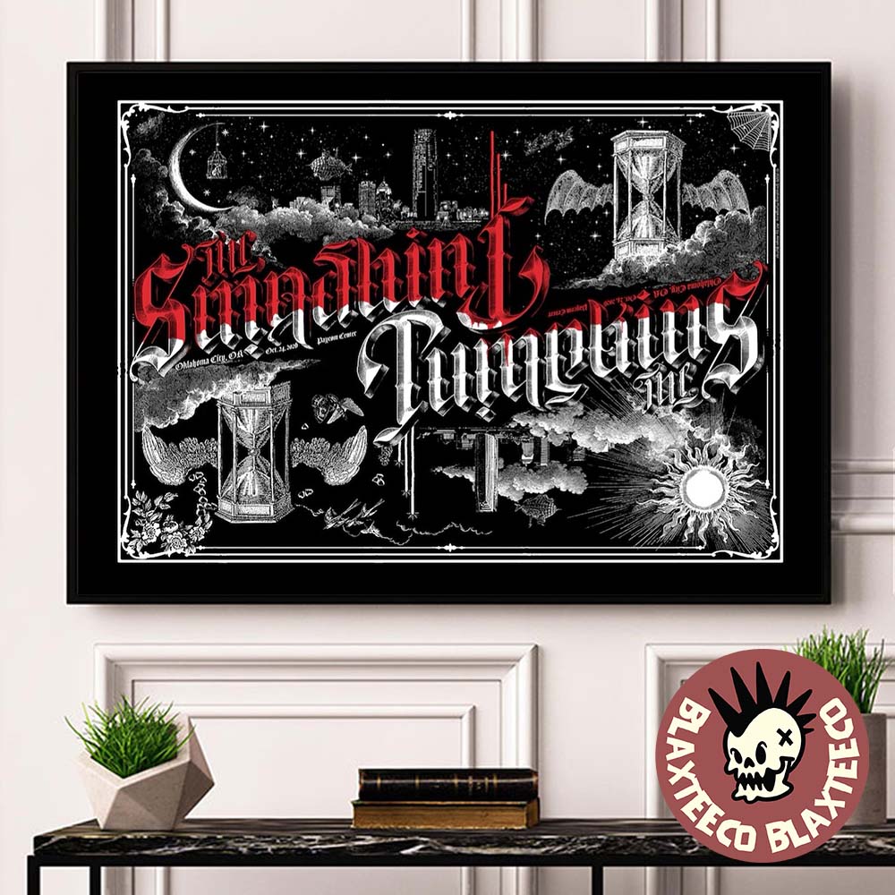 The Smashing Pumpkins Oklahoma City OK 2026 Event Poster Live At Paycom Center October 24 2026 Decor Poster Canvas The Smashing Pumpkins Oklahoma City OK 2026 Event Poster Live At Paycom Center October 24 2026 Decor Poster Canvas