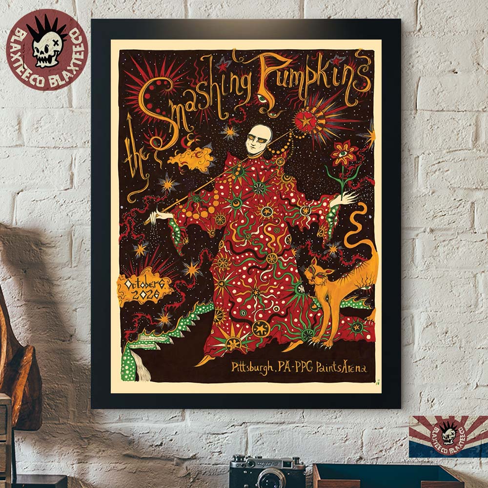The Smashing Pumpkins Pittsburgh PA 2026 Event Poster Live At PPG Paints Arena On October 6 2026 Decor Poster Canvas The Smashing Pumpkins Pittsburgh PA 2026 Event Poster Live At PPG Paints Arena On October 6 2026 Decor Poster Canvas