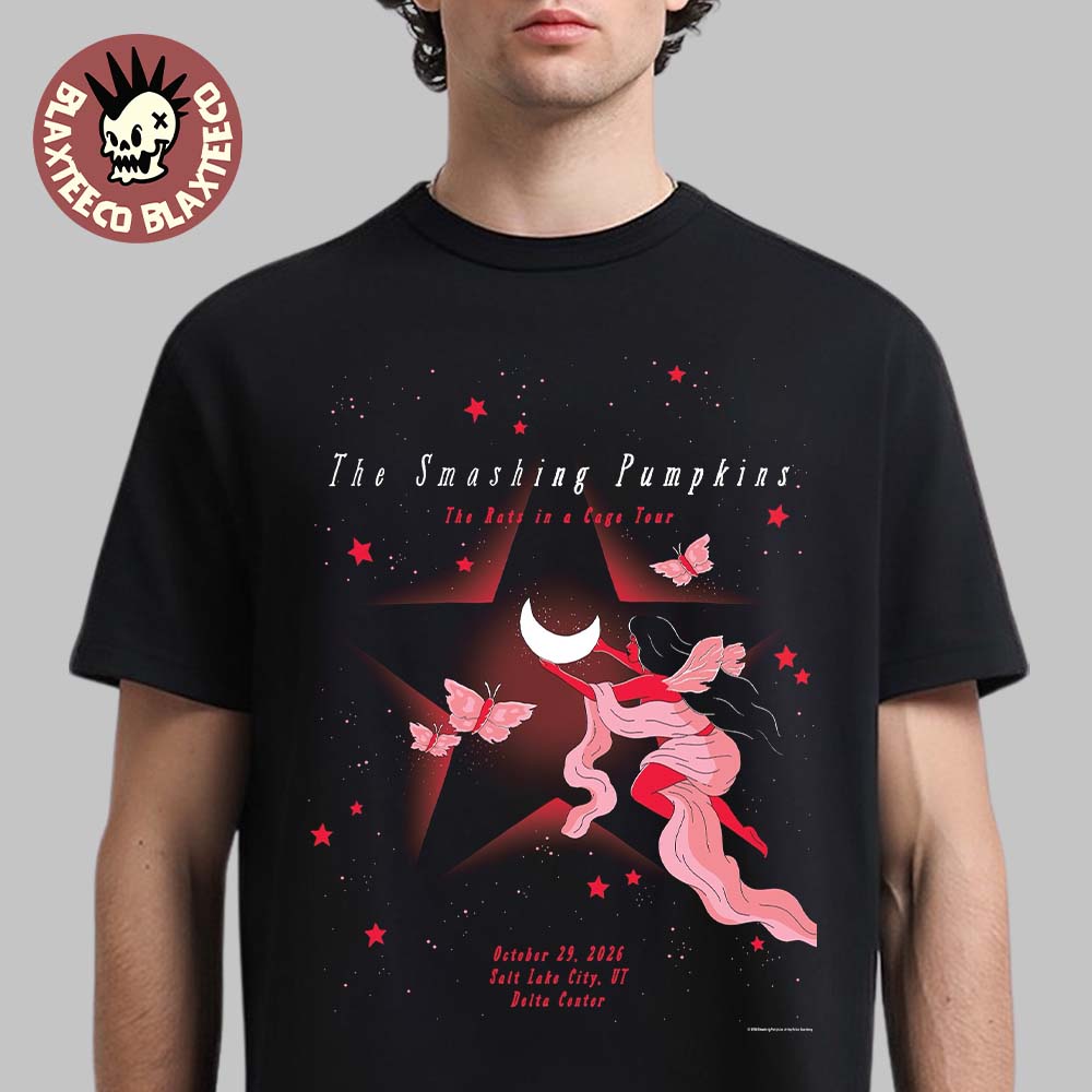 The Smashing Pumpkins Salt Lake City UT 2026 Event Poster Live At Delta Center October 29 2026 Unisex T-Shirt The Smashing Pumpkins Salt Lake City UT 2026 Event Poster Live At Delta Center October 29 2026 Unisex T-Shirt