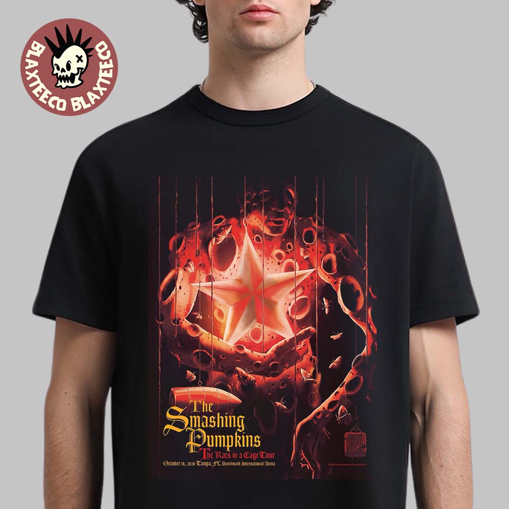 The Smashing Pumpkins Tampa FL 2026 Event Poster Live At Benchmark International Arena On October 18 2026 Premium T-Shirt The Smashing Pumpkins Tampa FL 2026 Event Poster Live At Benchmark International Arena On October 18 2026 Premium T-Shirt