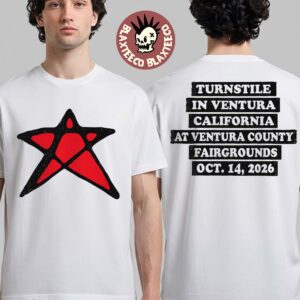 Turnstile Ventura California 2026 Exclusive Event Tee Live At Ventura County Fairgrounds Oct 14 2026 Star T-Shirt