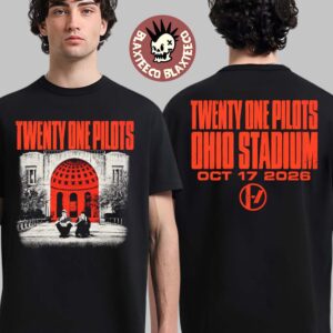 Twenty One Pilots Columbus Ohio 2026 Exclusive Event Tee Live At Ohio Stadium Oct 17 2026 Two Sided T-Shirt