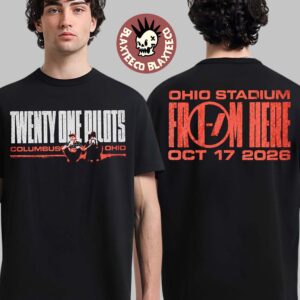 Twenty One Pilots Columbus Ohio Stadium Show 2026 Event Tee Hot Topic Exclusive October 17 2026 Two Sided T-Shirt