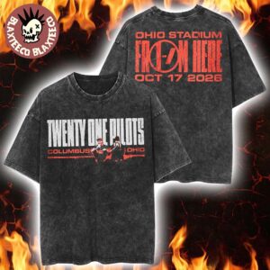 Twenty One Pilots Columbus Ohio Stadium Show 2026 Event Tee Hot Topic Exclusive October 17 2026 Vintage Washed Tee