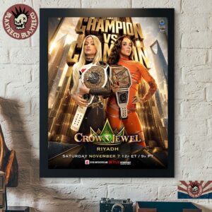 WWE Crown Jewel Riyadh 2026 Liv Morgan Vs Chelsea Green Champion Vs Champion Home Decor Poster Canvas