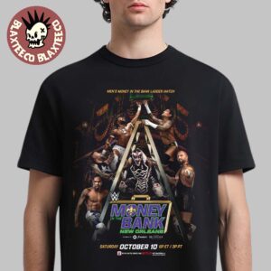 WWE Money In The Bank New Orleans 2026 Men’s Ladder Match Poster T-Shirt