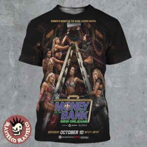 WWE Money In The Bank New Orleans 2026 Women’s Ladder Match Poster All Over Print Shirt