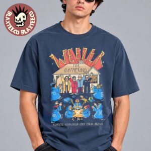 Weezer The Gathering Tour Atlanta GA 2026 Gig Poster At State Farm Arena October 10 2026 T-Shirt