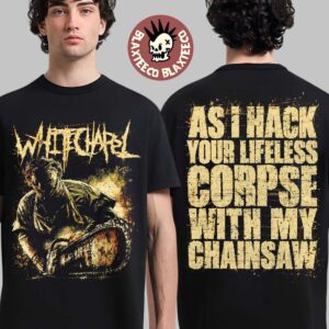 Whitechapel Australia 2026 Tour Merch Chainsaw T-Shirt