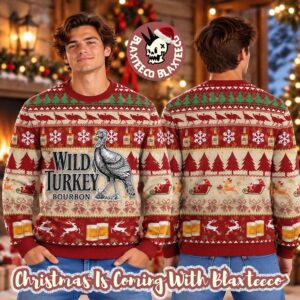 Wild Turkey Christmas Ugly Sweater