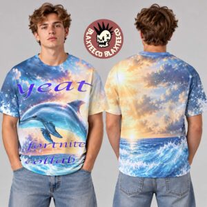 YEAT x Fortnite Dolphin All Over Print Shirt