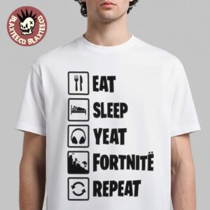 YEAT x Fortnite Eat Sleep Yeat Fortnite Repeat T-Shirt