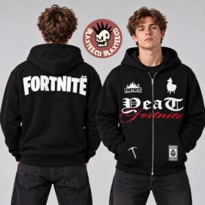 YEAT x Fortnite Logo Zip Hoodie