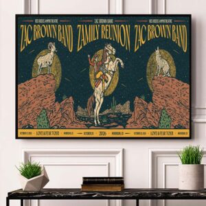 Zach Brown Band Morrison CO 2026 Combined Venue Poster Set Live At Red Rocks Amphitheatre October 19 20 2026 Landscape Poster