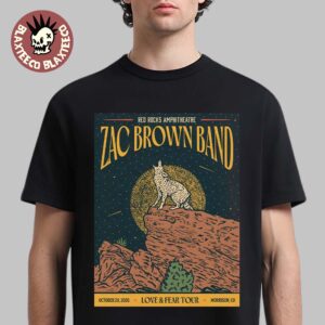 Zach Brown Band Morrison CO 2026 Night 2 Venue Poster Live At Red Rocks Amphitheatre October 20 2026 T-Shirt