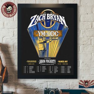Zach Bryan 2027 YM&ODO Tour Young Manhood and Other Donatable Organs Schedule Dates Home Decor Poster Canvas